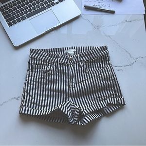 B&W striped H&M shorts! Size  O
